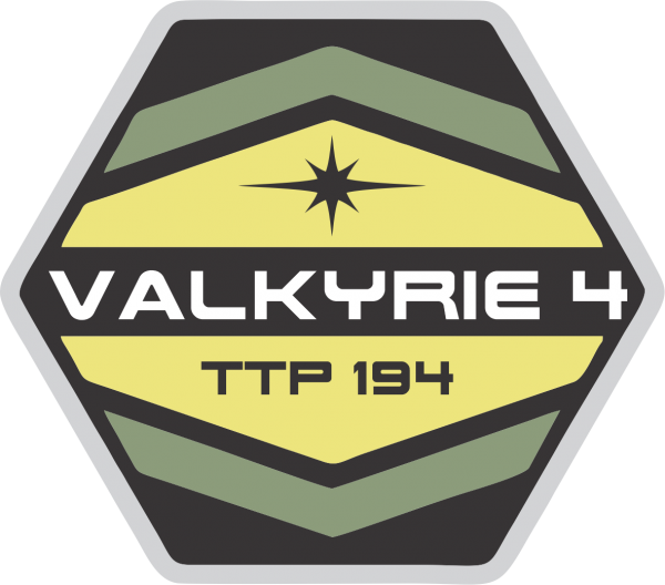Logo Valkyrie 4 do seriado The Expanse